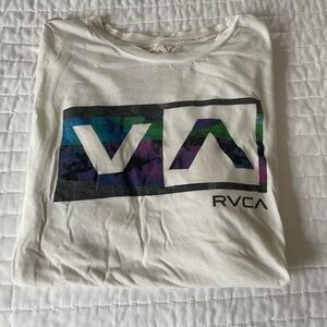 RVCA short sleeve off white t shirt.